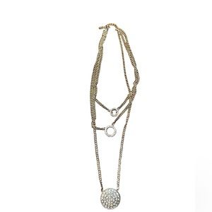 Silver layered necklace NWOT